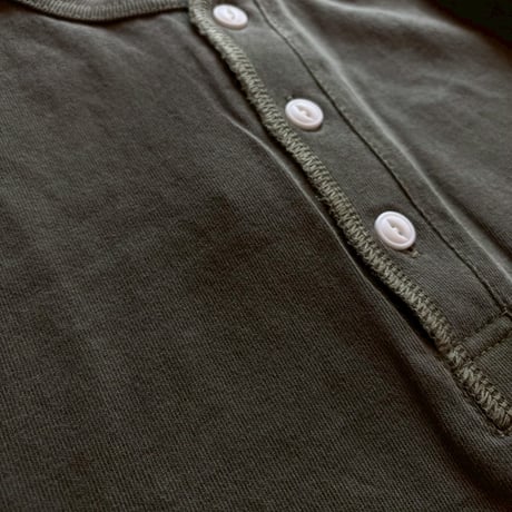 JEMORGAN "PIGMENT HENLEY NECK TEE" 5COLORS