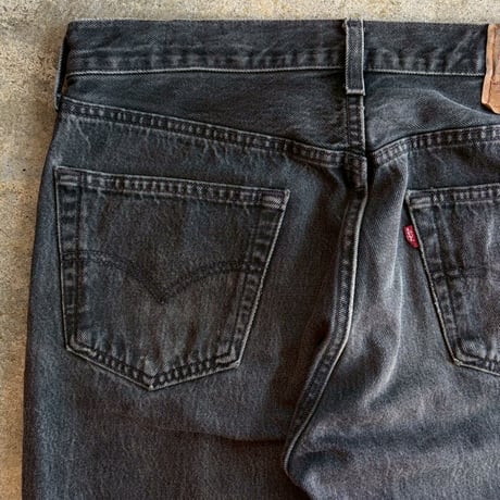 90's LEVI'S  "501 BLACK DENIM PANTS"
