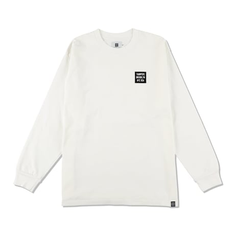THUMPERS NYC BOX LOGO L/S TEE（WHITE） Supreme Box Logo L/S Tee White Men's - FW20 - US