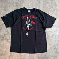 M&O KNITS "RIPPLE JUNCTION GRATEFUL DEAD SKELTON&ROSES TEE"