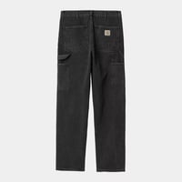 CARHARTT WIP "DOUBLE KNEE PANT" [BLACK STONE WASHED]