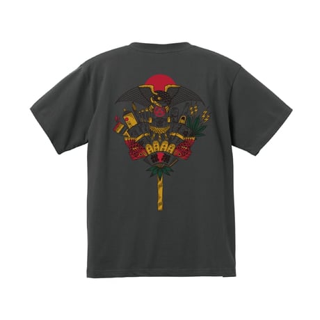 RUTSUBO "熊手 S/S T-SHIRTS ( 画工遊鷹 )" 3COLORS