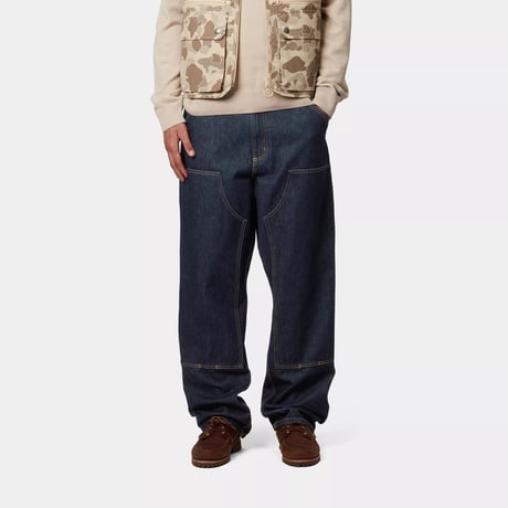 CARHARTT WIP "DOUBLE KNEE PANT" [BLUE RINSED]