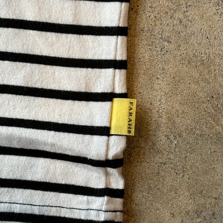 FARAH "MEDIUM STRIPED CREWNECK S/S TEE" 2COLORS