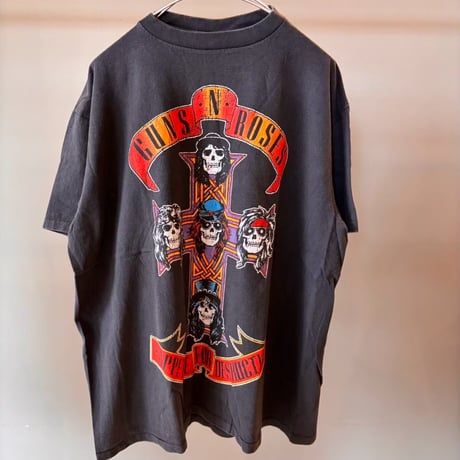 ガンズ アンドローデス ユーズド バンド T シャツ アペタイトサンフェードボロ ガンズ アンドローデス ユーズド バンド T シャツ アペタイト