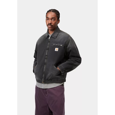 CARHARTT WIP "OG DETROIT JACKET" [BLACK GRIND WASH]