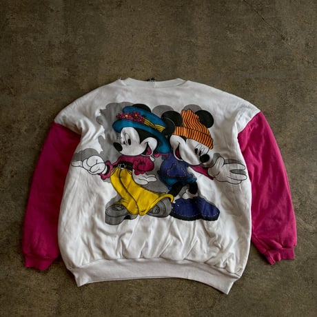90'sMICKEY UNLIMITED "MICKEY&MINNIE SWEATSHIRT"