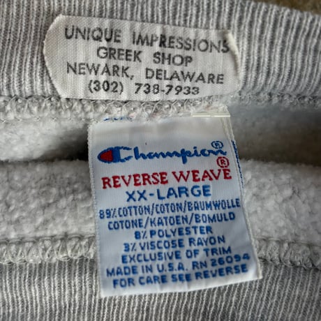 90's CHAMPION  REVERSE WEAVE"DELAWARE"