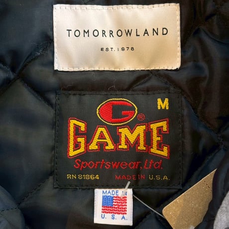 TOMORROWLAND×GAME SPORTSWEAR  "COTTONSWEAT VARSITY JACKET"