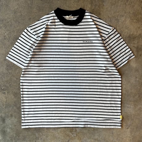 FARAH "MEDIUM STRIPED CREWNECK S/S TEE" 2COLORS