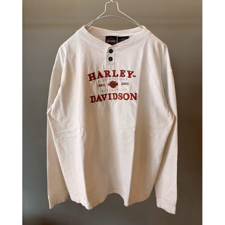 HARLEY-DAVIDSON  "HENLEY NECK L/S TEE"