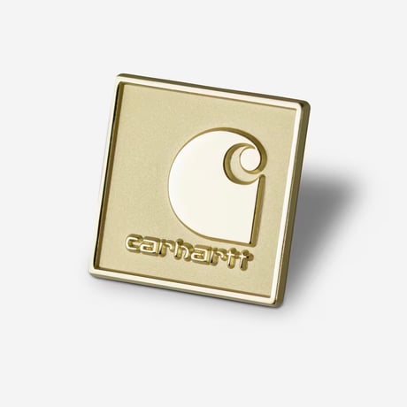 CARHARTT WIP "SQUARE LABEL PIN" 2COLORS