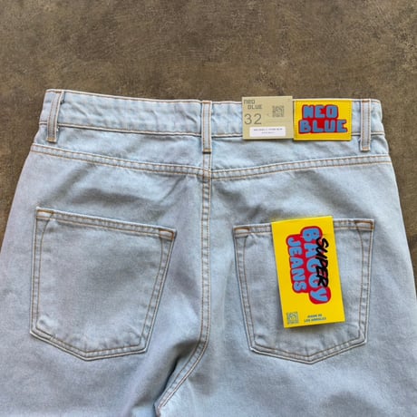 NEO BLUE "SUPER BAGGY JEANS" 2COLORS