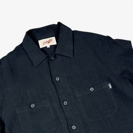RUTSUBO "SABI LINEN WORK SHIRTS" 2COLORS