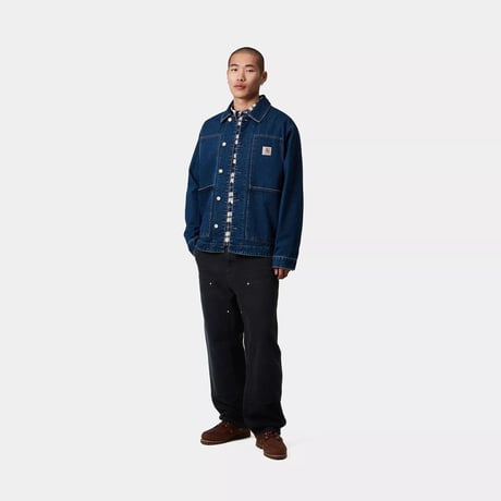 CARHARTT WIP "DOUBLE KNEE PANT" [BLACK STONE CANVAS]