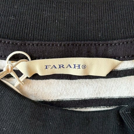 FARAH "MEDIUM STRIPED CREWNECK S/S TEE" 2COLORS