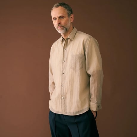 MELPLE "LONG SHEER SHIRT" 2COLORS
