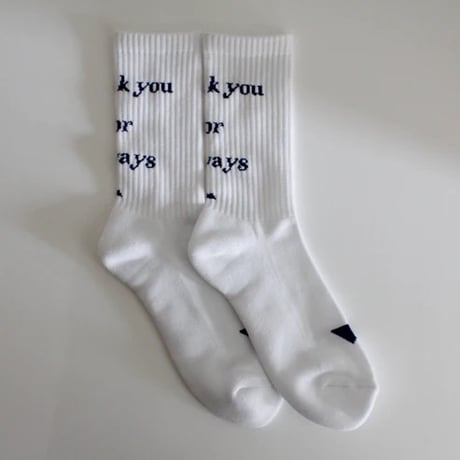 MELPLE×SALVAGE PUBLIC "Thank you Socks" 2COLORS