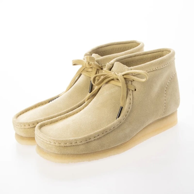 美品 CLARKS WALLABEE BOOT メイプルスウェード 26cm相当 CLARKS 