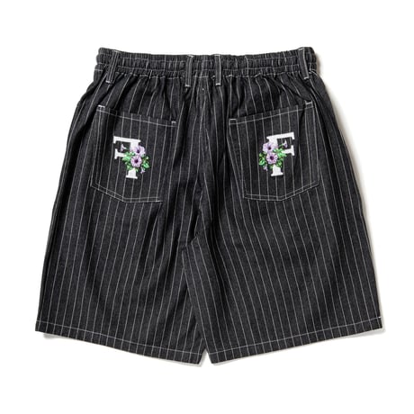 430 "ES STRIPE DENIM SHORTS" 2COLORS
