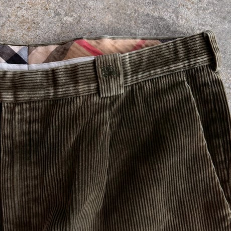 BURBERRY LONDON  "CORDUROY PANTS"