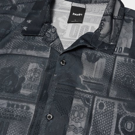 HUF WORLDWIDE "GLOBAL CURRENCY LACE SHIRT"
