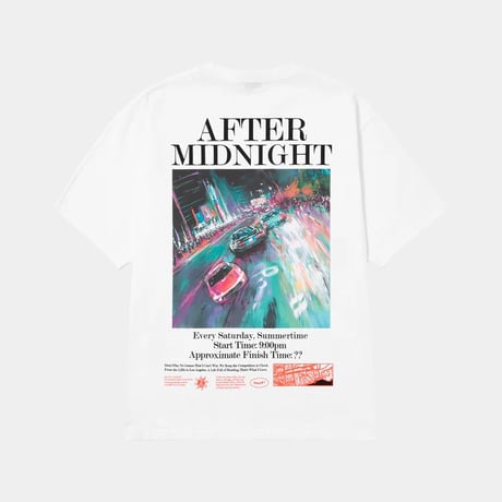 HUF WORLDWIDE "AFTER MIDNIGHT TEE" 2COLORS