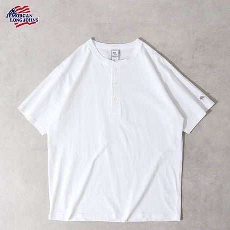 JEMORGAN "HENLEY NECK TEE" 4COLORS