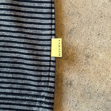 FARAH "MULTI STRIPED CREWNECK S/S TEE" 2COLORS