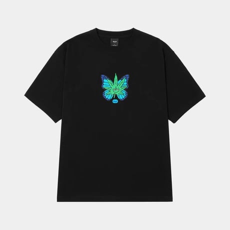 HUF WORLDWIDE "GREEN BUDDERFLY TEE" 2COLORS