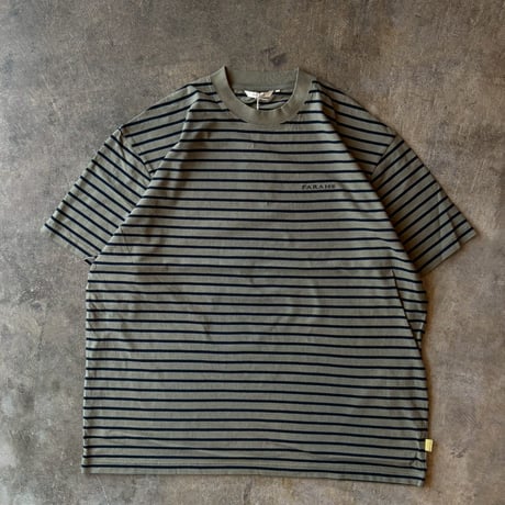 FARAH "MEDIUM STRIPED CREWNECK S/S TEE" 2COLORS