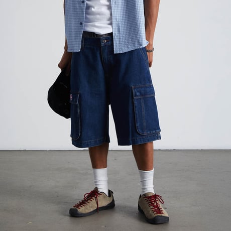 HUF WORLDWIDE "OVAL DENIM CARGO SHORT" 2COLORS