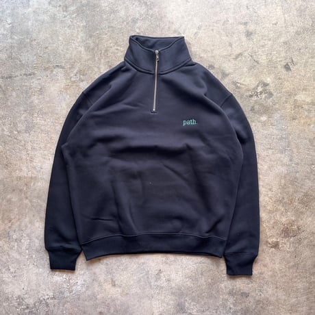 path. "path. HALF ZIP SWEAT" 2COLORS