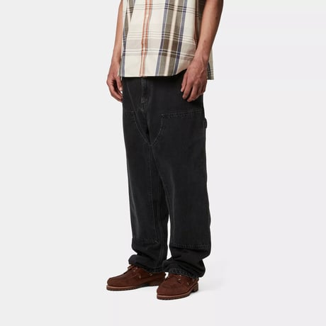 CARHARTT WIP "DOUBLE KNEE PANT" [BLACK STONE WADHED]