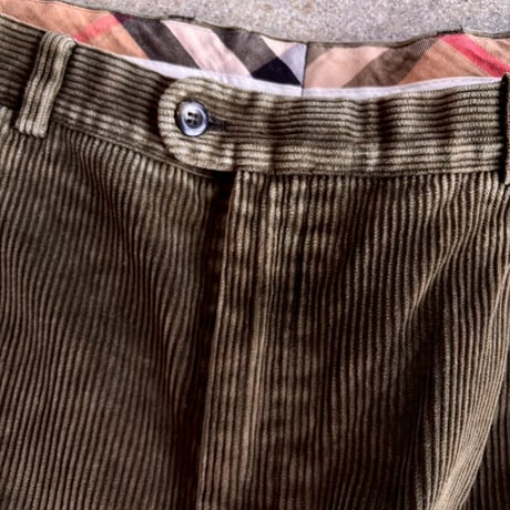 BURBERRY LONDON  "CORDUROY PANTS"