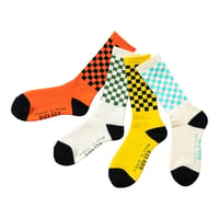 RUTSUBO "CHECKER SOCKS" 4COLORS