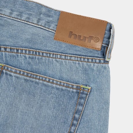 HUF WORLDWIDE "EXPRESSION WASHED DENIM BAGGY SHORT"