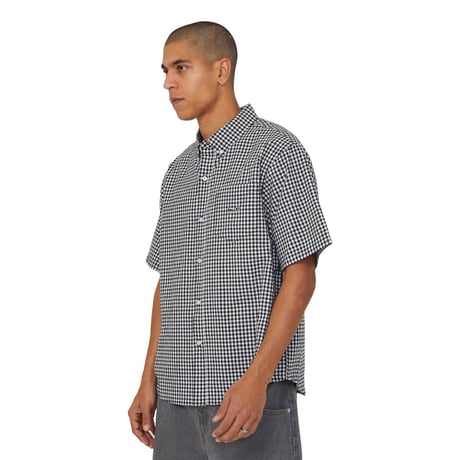 HUF WORLDWIDE "89 MICRO GINGHAM OXFORD SHIRT" 2COLORS