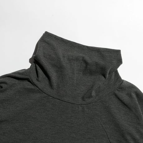 MELPLE "PREMIERE SUEDE TURTLENECK L/S" 2COLORS
