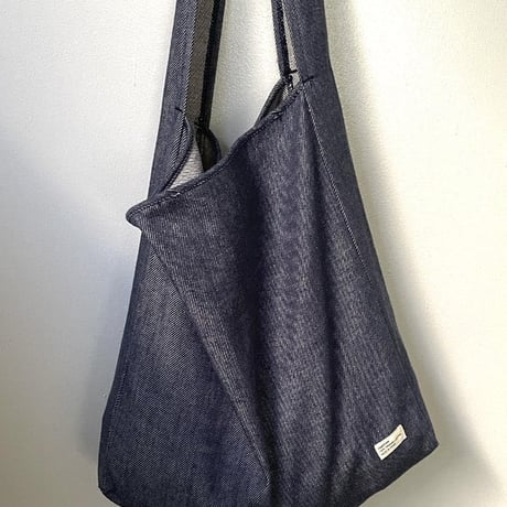ORGANICSTA "ORGANIC COTTON DENIM MARCHE BAG" 2COLORS