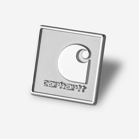 CARHARTT WIP "SQUARE LABEL PIN" 2COLORS