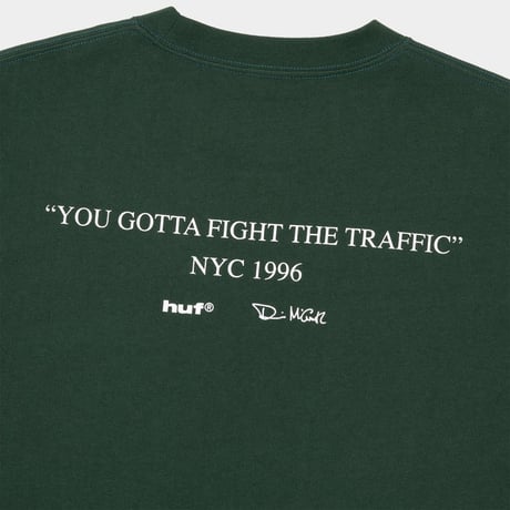 HUF WORLDWIDE "FIGHT THE TRAFFIC TEE" 2COLORS