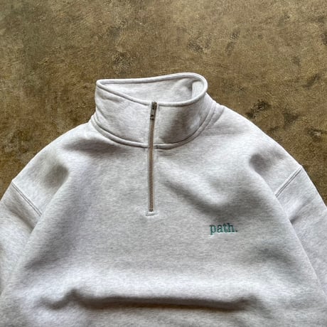 path. "path. HALF ZIP SWEAT" 2COLORS