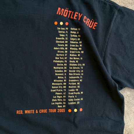 ANVIL  "MOTLEY CRUE 2005 TOUR TEE"