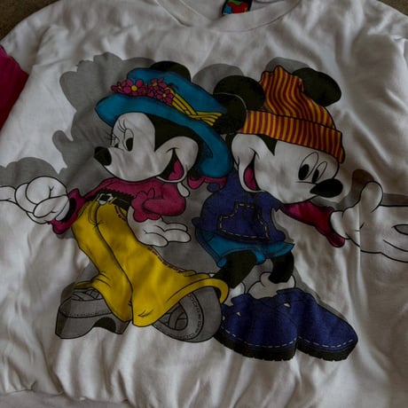 90'sMICKEY UNLIMITED "MICKEY&MINNIE SWEATSHIRT"