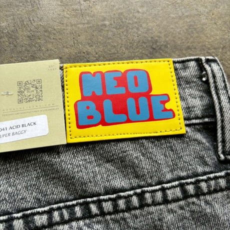 NEO BLUE "SUPER BAGGY JEANS" [ACID BLACK]