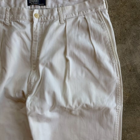 90's POLO RALPH LAUREN  "DOUBLE PLATED CHINOS"