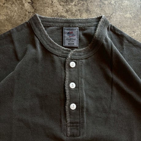 JEMORGAN "PIGMENT HENLEY NECK TEE" 5COLORS