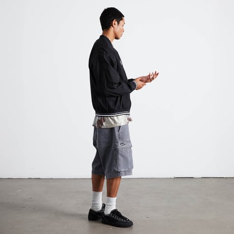 HUF WORLDWIDE "OVAL DENIM CARGO SHORT" 2COLORS