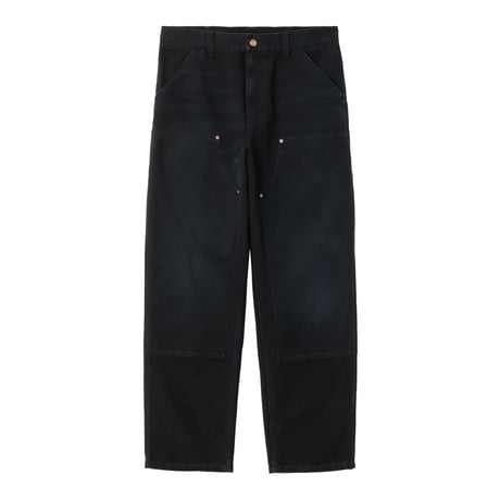 CARHARTT WIP "DOUBLE KNEE PANT" [BLACK STONE CANVAS]